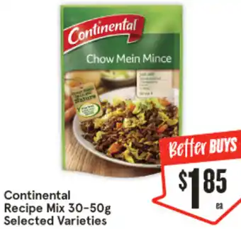 IGA Continental Recipe Mix 30-50g offer