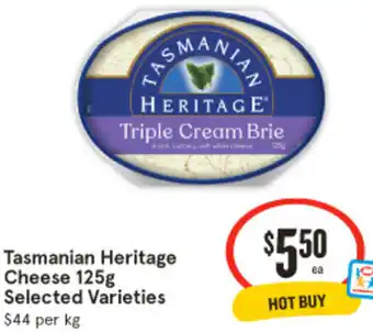 Tasmanian Heritage Cheese 125g