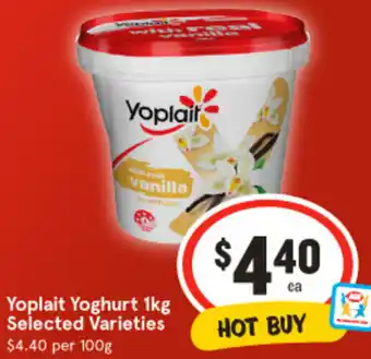 IGA Yoplait Yoghurt 1kg offer