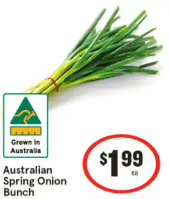 IGA Australian Spring Onion Bunch offer