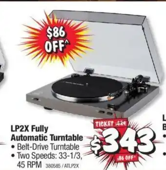 JB Hi-Fi LP2X Fully Automatic Turntable offer