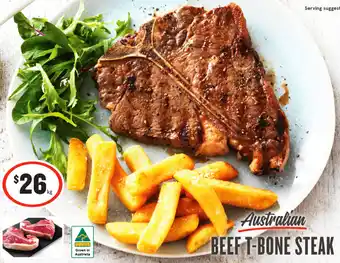 IGA Australian BEEF T-BONE STEAK offer