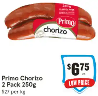 IGA Primo Chorizo 2 Pack 250g offer