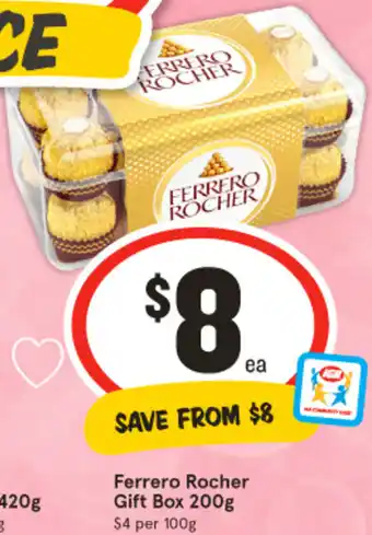 IGA Ferrero Rocher Gift Box 200g offer