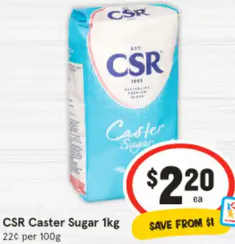 IGA CSR Caster Sugar 1kg offer