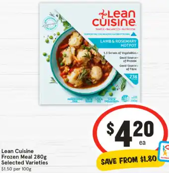 IGA Lean Cuisine Frozen Meal 280g offer