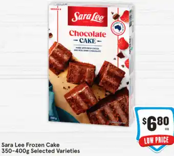 IGA Sara Lee Frozen Cake 350-400g offer