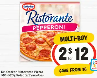 IGA Dr. Oetker Ristorante Pizzas 310-390g offer