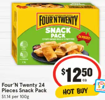 IGA Four'N Twenty 24 Pieces Snack Pack offer