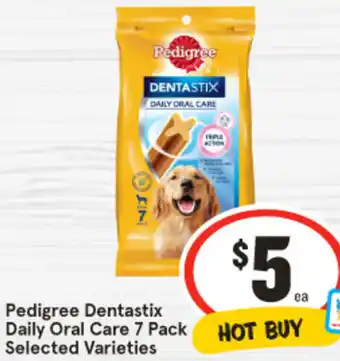 IGA Pedigree Dentastix Daily Oral Care 7 Pack offer