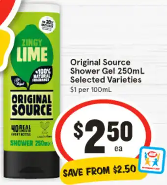 IGA Original Source Shower Gel 250mL offer