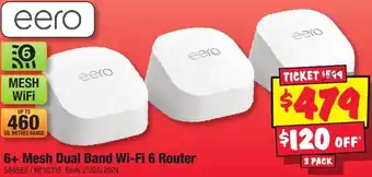 JB Hi-Fi 6+ Mesh Dual Band Wi-Fi 6 Router offer