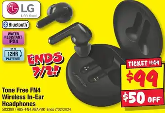 JB Hi-Fi Tone Free FN4 Wireless In-Ear Headphones offer