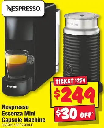 JB Hi-Fi Nespresso Essenza Mini Capsule Machine offer