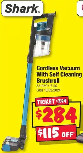 JB Hi-Fi Cordless Vacuum With Self Cleaning Brushroll offer