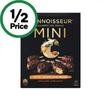 Woolworths Connoisseur Ice Cream 360-400ml Pk 4-6 – From the Freezer offer
