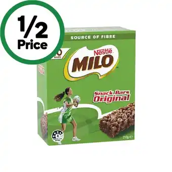 Woolworths Milo Bars 210-270g Pk 10 offer