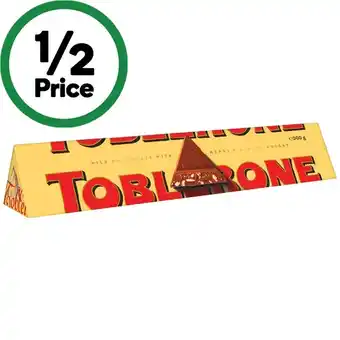 Woolworths Toblerone Chocolate Block 360g offer