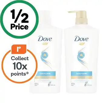 Woolworths Dove Shampoo or Conditioner 820ml offer