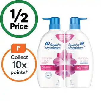 Woolworths Head & Shoulders Shampoo or Conditioner 660ml offer