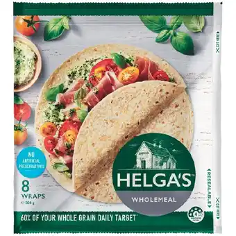 Woolworths Helga’s Wrap Varieties 445-508g Pk 7-8 – Excludes Lower Carb offer
