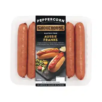Woolworths Peppercorn Smokehouse Sausage Varieties 450g offer