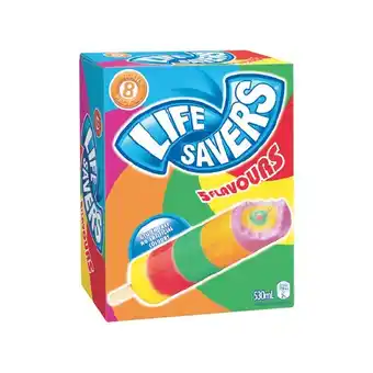Woolworths Peters Life Savers Icy Poles 530ml Pk 8 offer