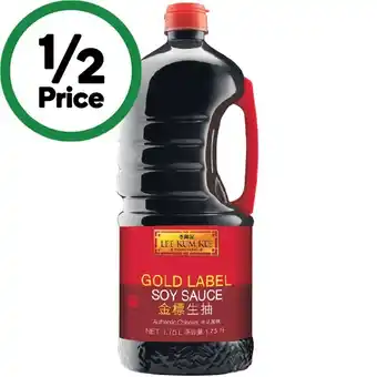 Woolworths Lee Kum Kee Gold Label Soy Sauce 1.75 Litre offer