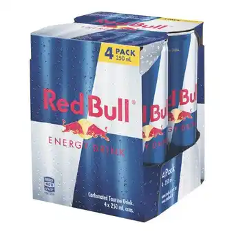Woolworths Red Bull Energy Drink 4 x 250ml offer