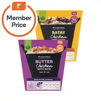 Woolworths Woolworths Ready to Eat Meals 305-350g offer