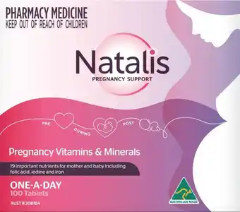 Soul Pattinson Chemist Natalis Pregnancy Support 100 Tablets offer