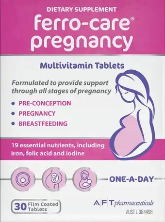 Ferro-care Pregnancy Multivitamin 30 Tablets