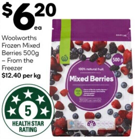 Woolworths Frozen Mixed Berries 500g offer at Woolworths