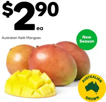 Woolworths Australian Keitt Mangoes offer