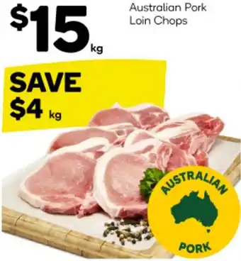 Woolworths Australian Pork Loin Chops offer