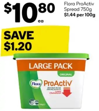 Woolworths Flora ProActiv Spread 750g offer