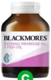 Woolworths Blackmores Evening Primrose Oil + Fish Oil Capsules Pk 100 offer