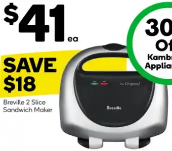 Woolworths Breville 2 Slice Sandwich Maker offer