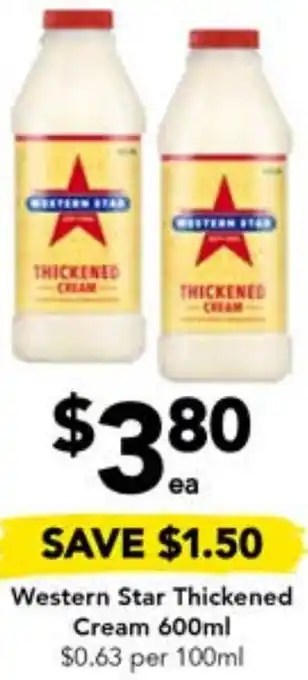 Drakes Western Star Thickened Cream 600ml offer