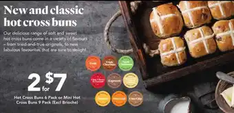Drakes Hot Cross Buns 6 Pack or Mini Hot Cross Buns 9 Pack offer