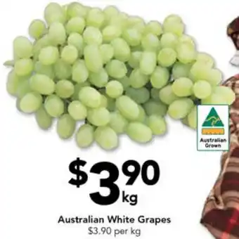 Drakes Australian White Grapes offer