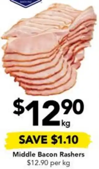 Drakes Middle Bacon Rashers offer