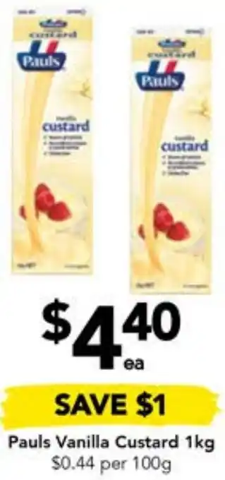 Pauls Vanilla Custard 1kg