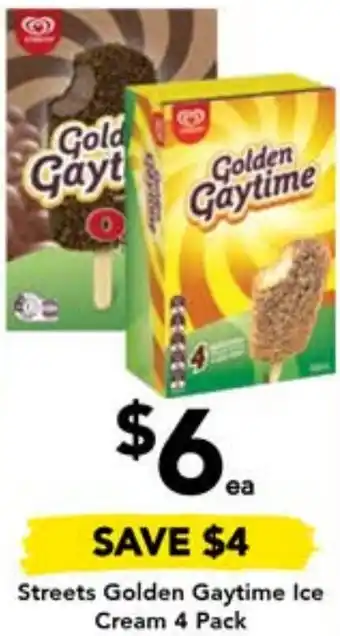 Drakes Streets Golden Gaytime Ice Cream 4 Pack offer