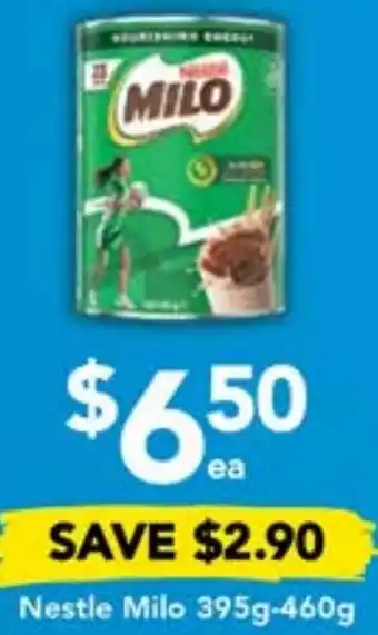 Drakes Nestle Milo 395g-460g offer