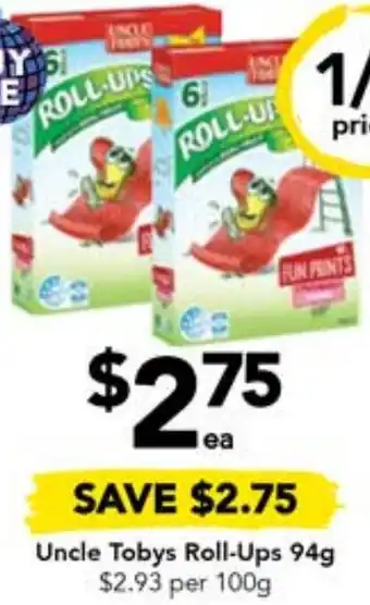 Drakes Uncle Tobys Roll-Ups 94g offer