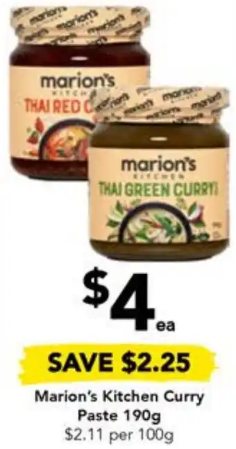 Drakes Marion's Kitchen Curry Paste 190g offer