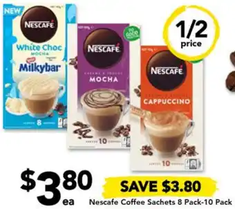 Drakes Nescafe Coffee Sachets 8 Pack-10 Pack offer