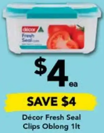 Drakes Décor Fresh Seal Clips Oblong 1lt offer