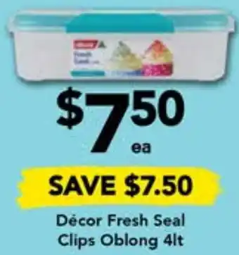 Drakes Décor Fresh Seal Clips Oblong 4lt offer